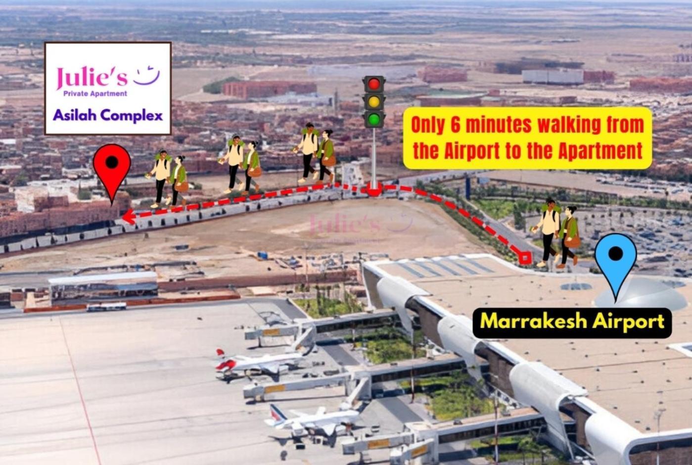 Julie Airport Marrakech Apartments Marrakesh Eksteriør billede